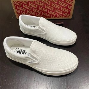 Vans Classic Slip-On Woven Check True White